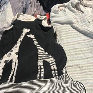 Piper & Paige Black Giraffe Sleep Sack for Kids